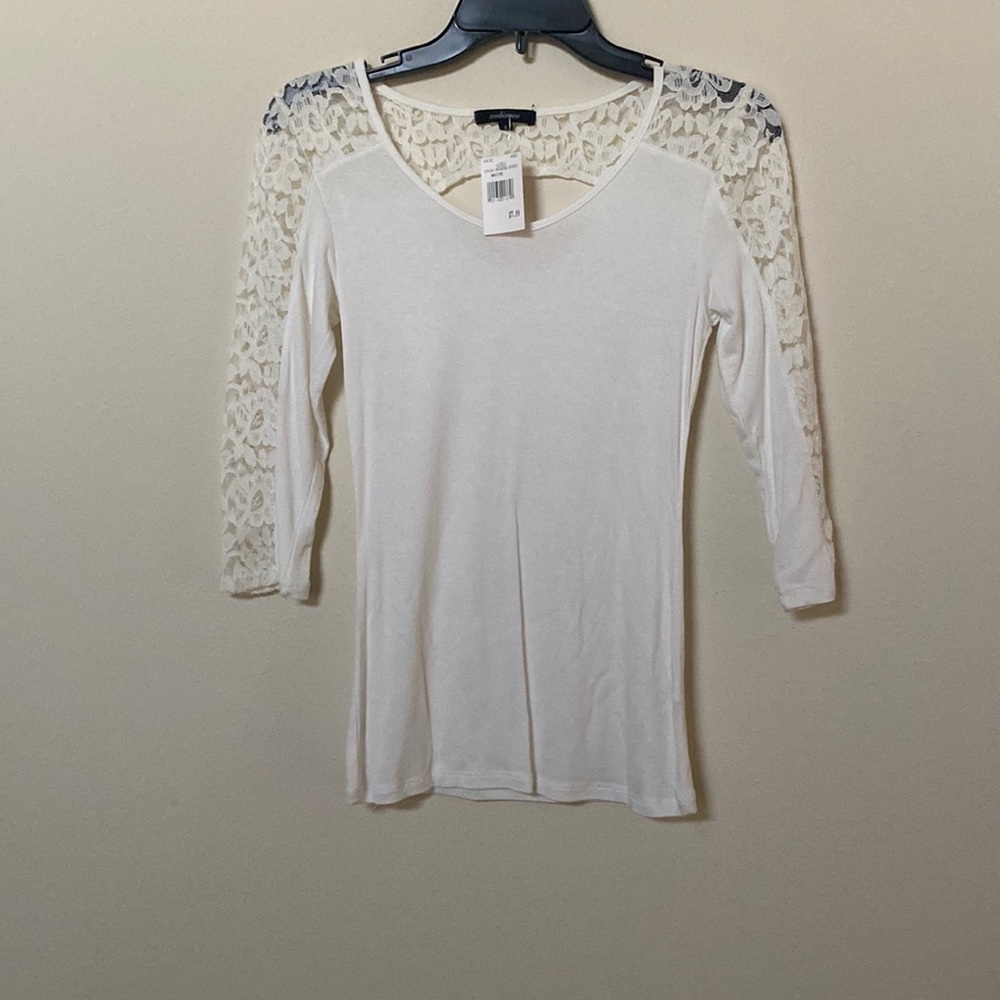 White lace top